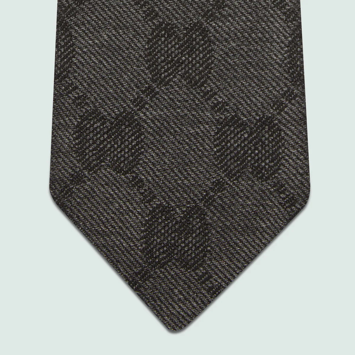 GG wool jacquard tie - 4