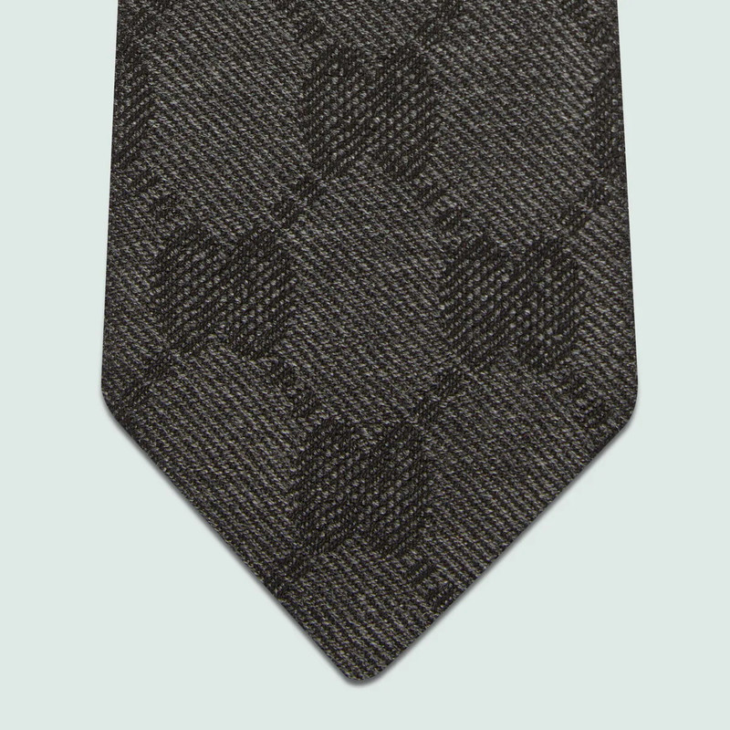 GG wool jacquard tie 4