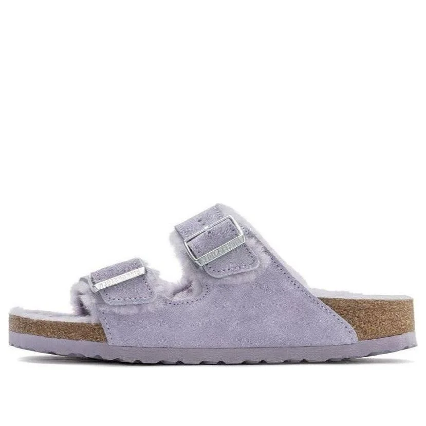 (WMNS) Birkenstock 애리조나 Shearling 스웨드 가죽 좁은 적합 'Purple Fog' 1023256 - 1