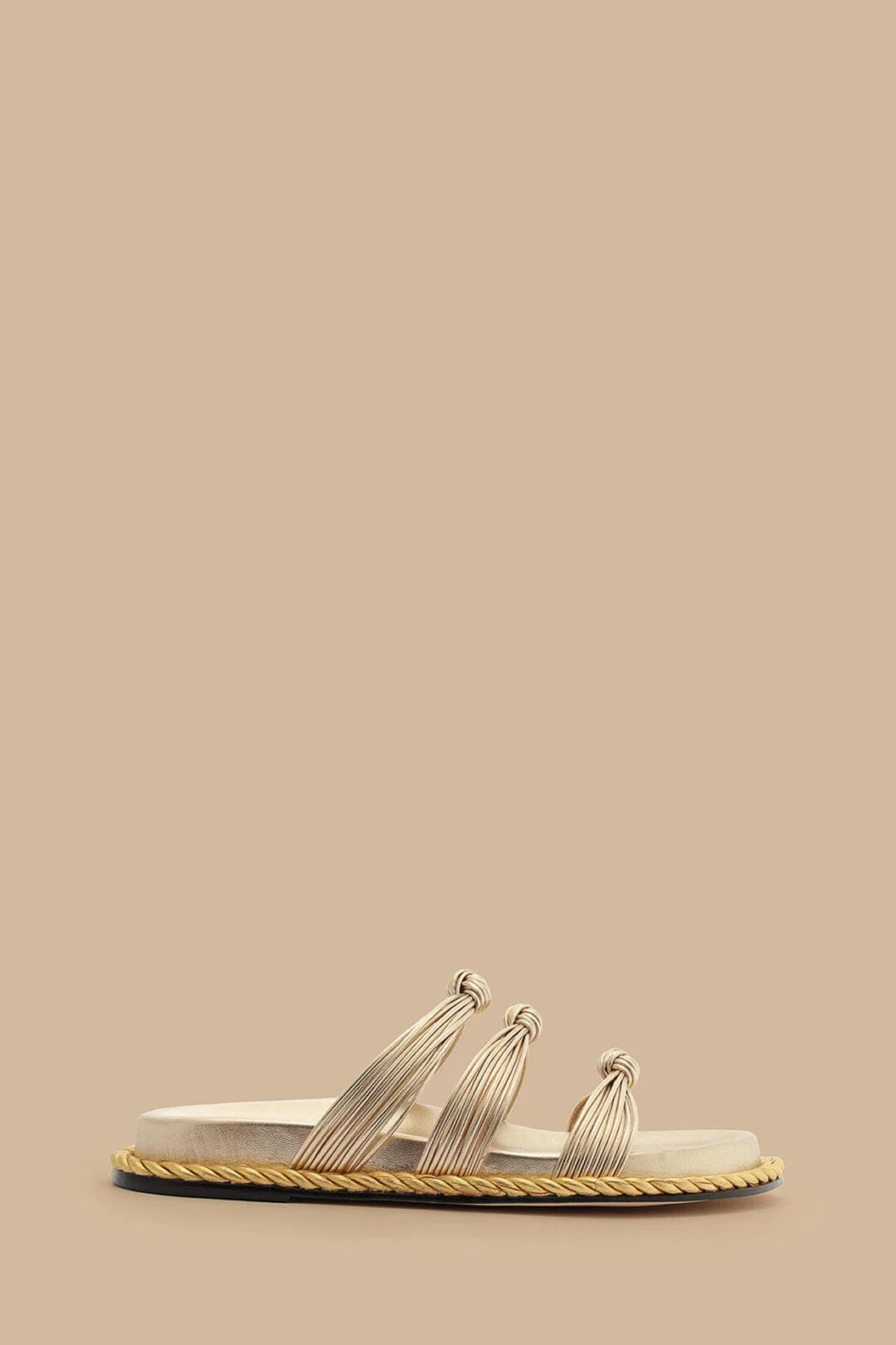 Gold Knot Slide Sandal - 1