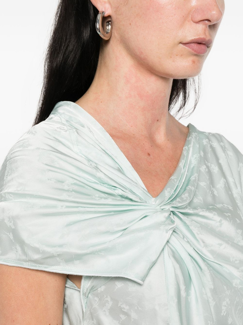 asymmetric twist midi dress 5