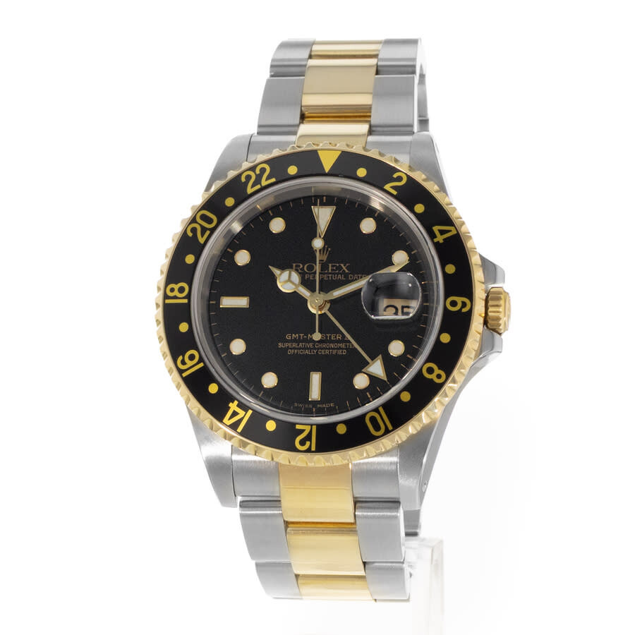Pre-owned Rolex GMT-Master II GMT Automatic Chronometer Black Dial Men's Watch 16713 BKSO - 3