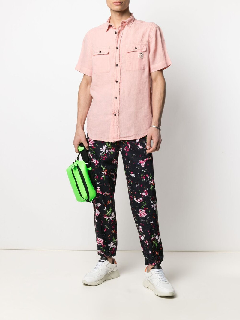 Diesel plain flap-pocket shirt outlook