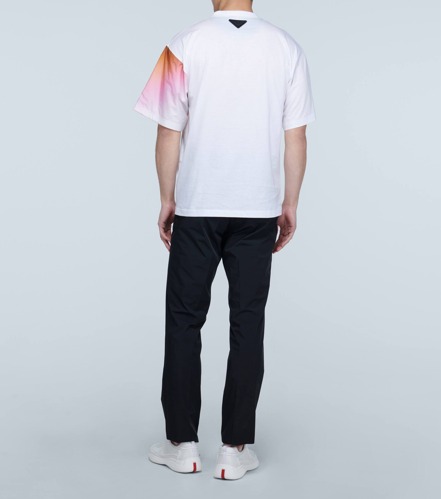 contrast-sleeve T-shirt - 3
