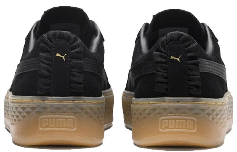 PUMA (WMNS) PUMA Suede Platform Elemental Steel Grey 'Black Gold' 366928-01 outlook
