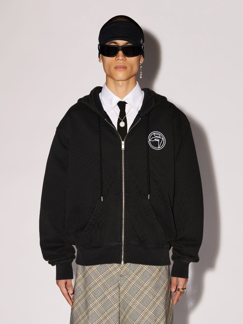 Amblem Zip Up Hoodie 3