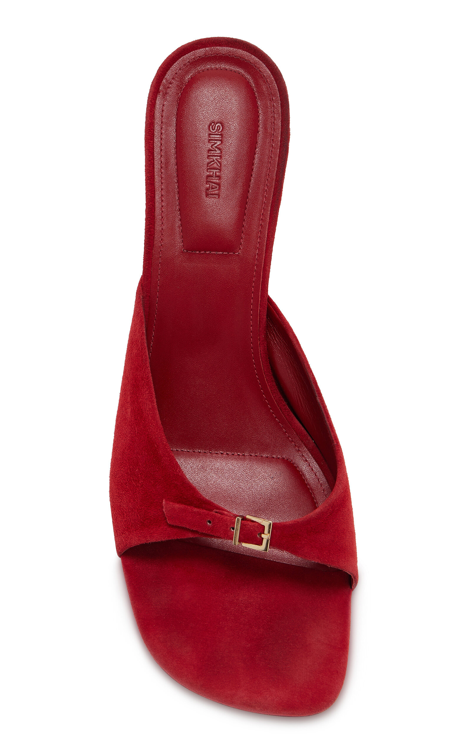 Carey Suede Sandals red - 5
