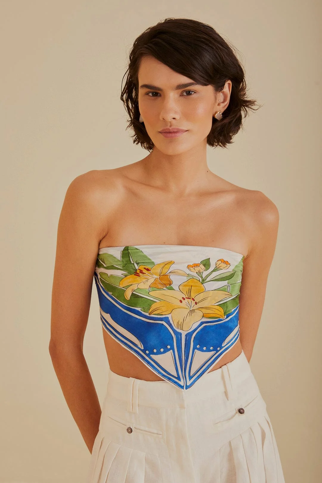 Off-White Tropical Destination Scarf - 1