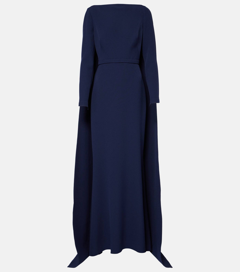 Ginevra crystal-embellished crêpe gown - 1