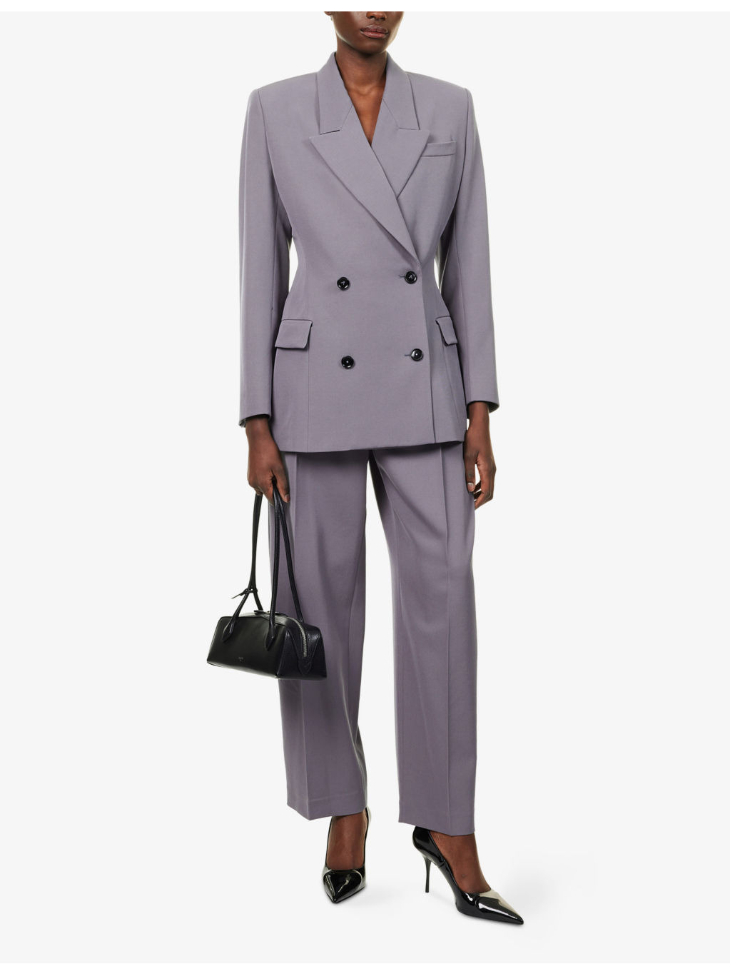 Double-Breasted Tailored Wool Jacket - 2