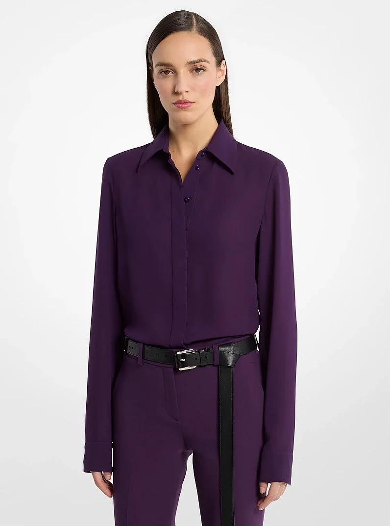 Hansen Silk Georgette Shirt - 1