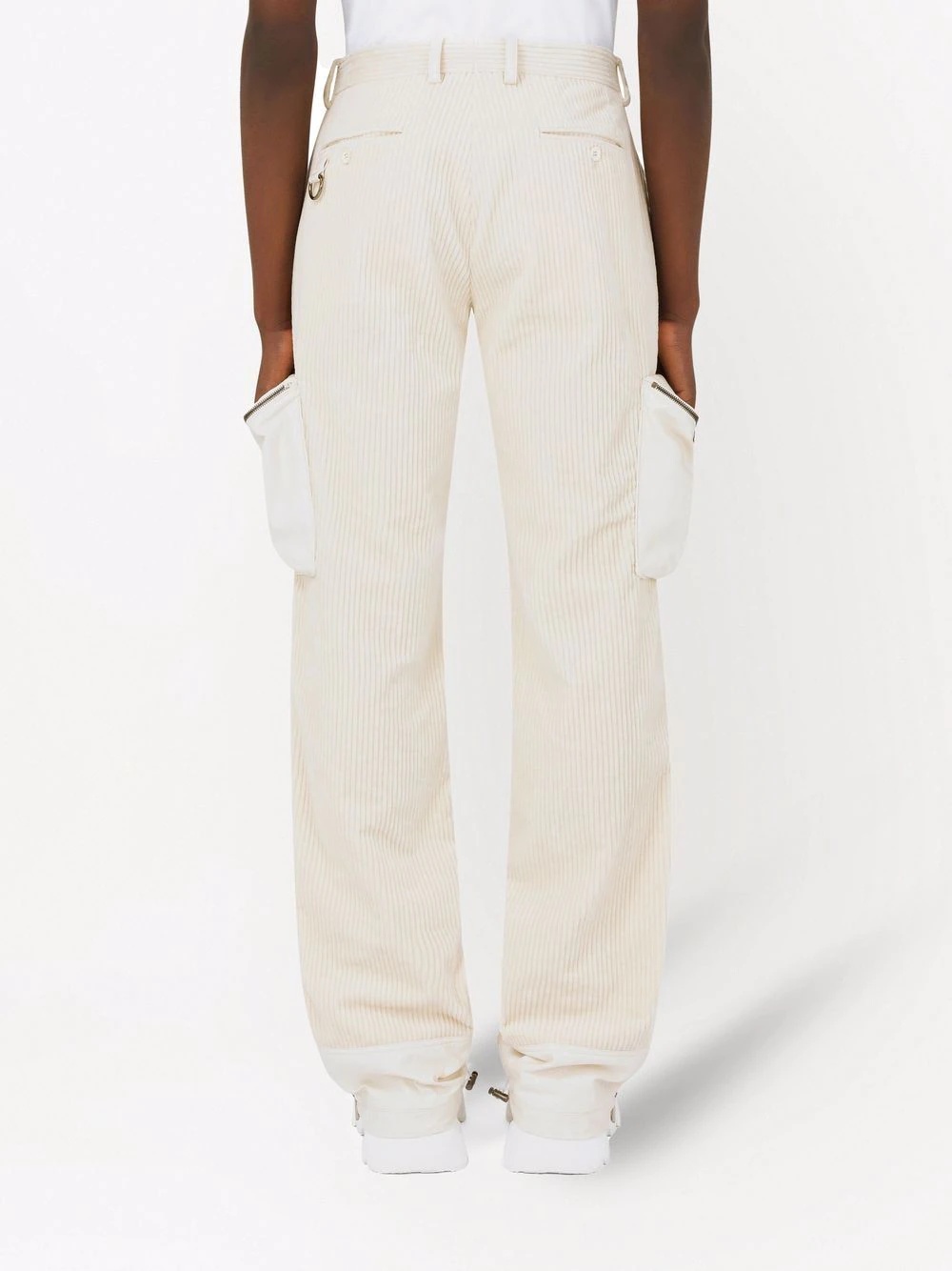 multiple-pocket straight-leg trousers - 4