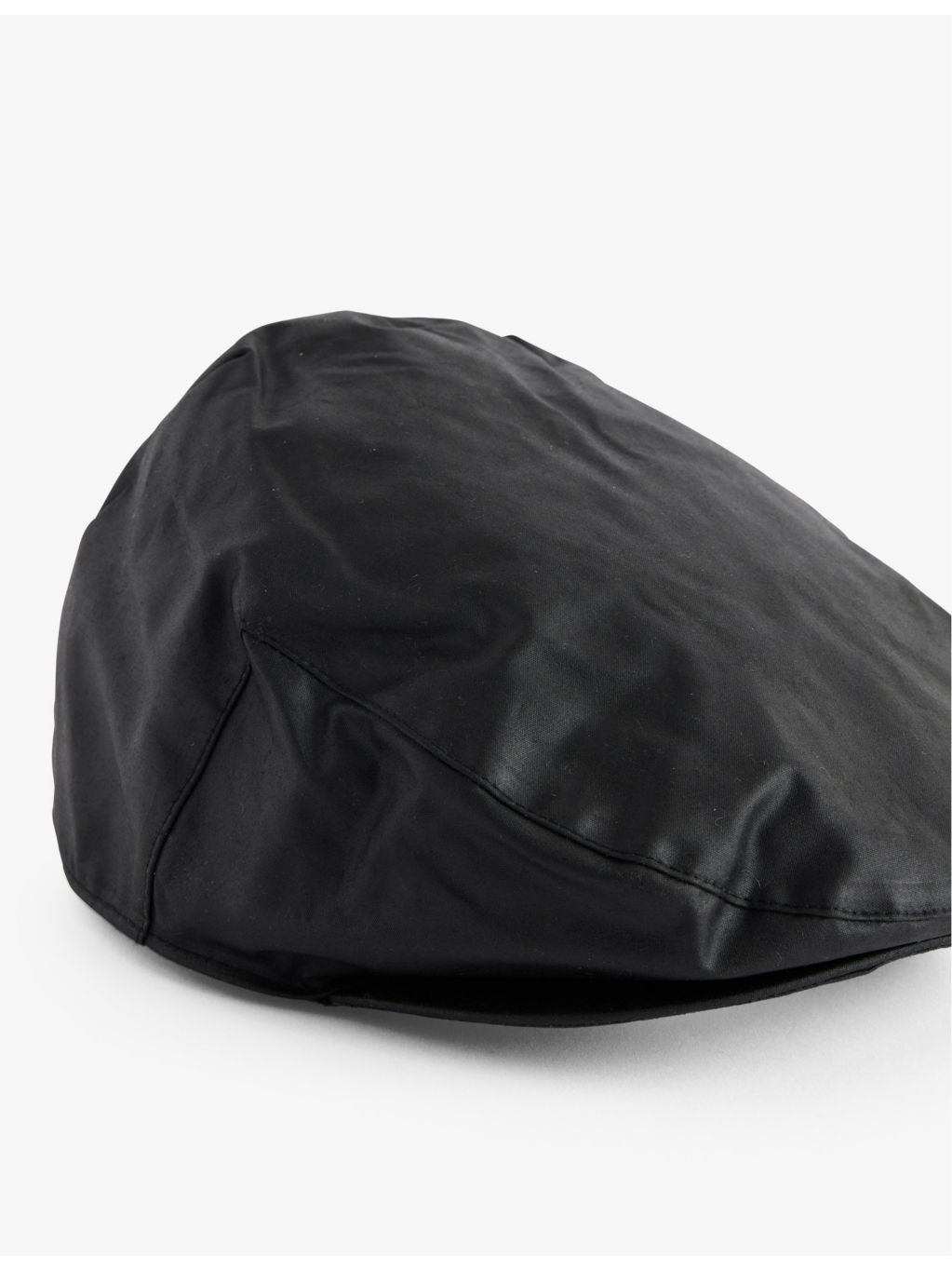Panelled Waxed Cotton Flat Cap - 2