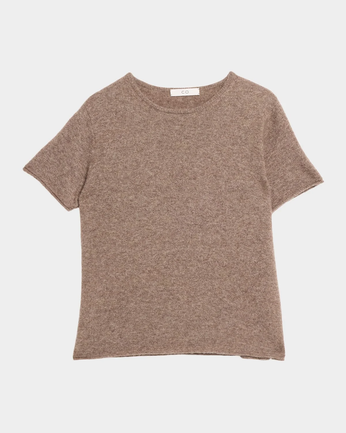 Cashmere & Silk Short-Sleeve T-Shirt - 1