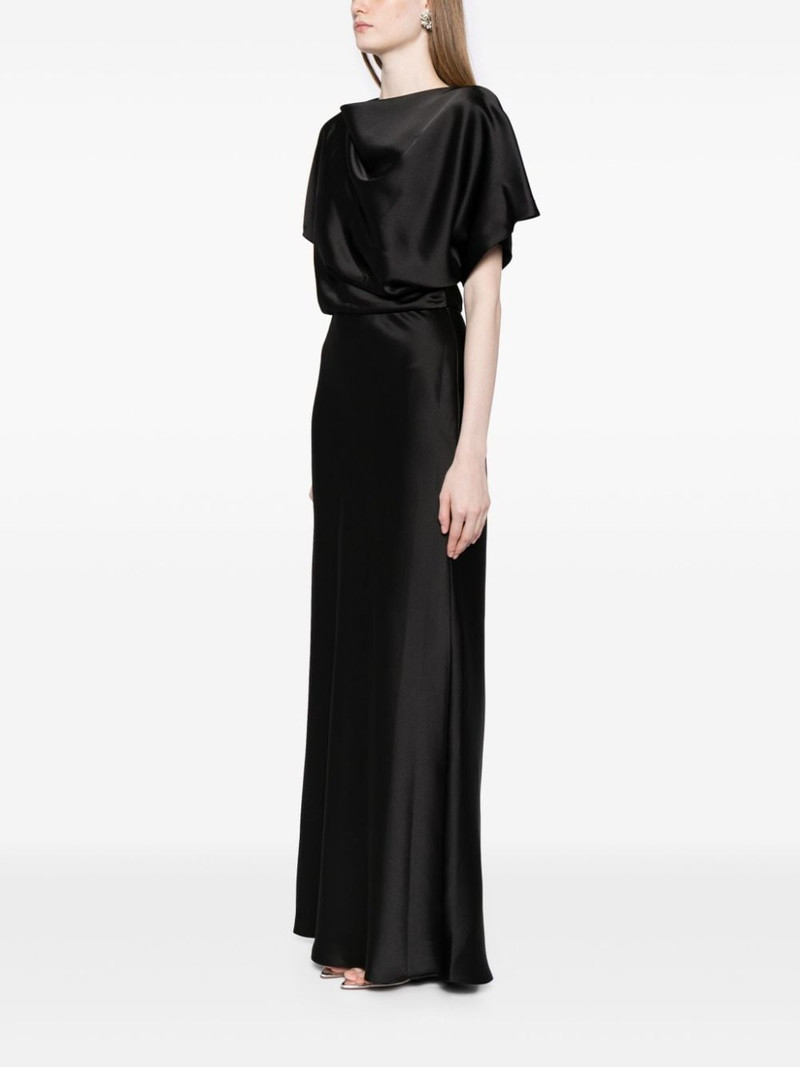 draped satin gown 3