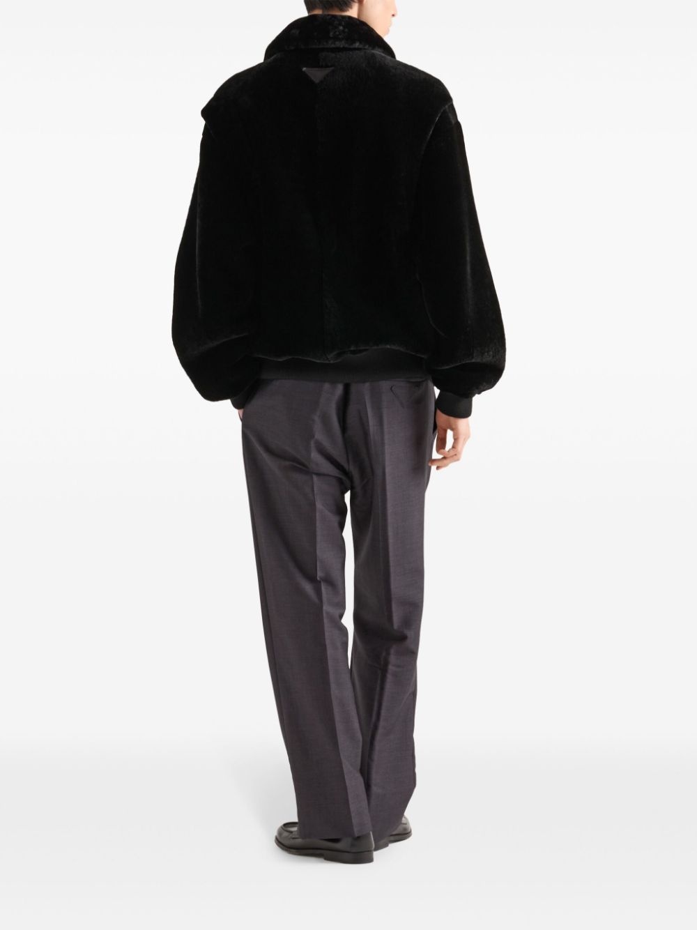shearling bomber jacket - 3