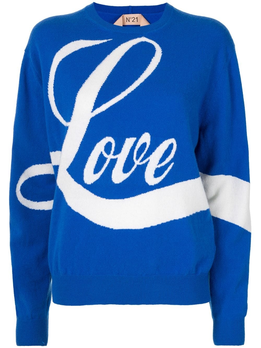 intarsia 'Love' sweater - 1