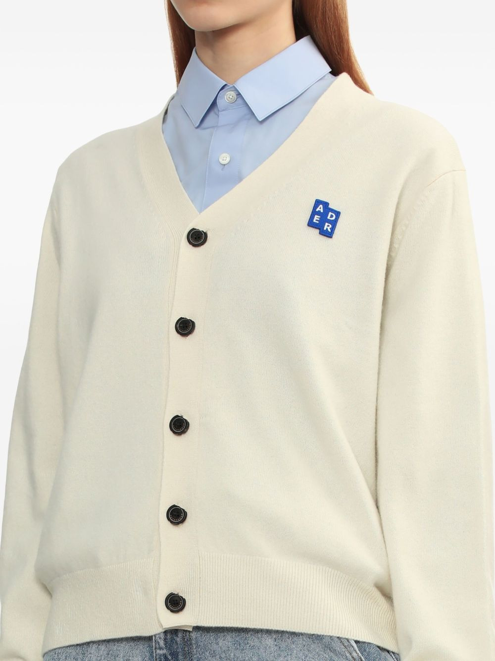 Sig; BL Tag logo-patch button cardigan - 5