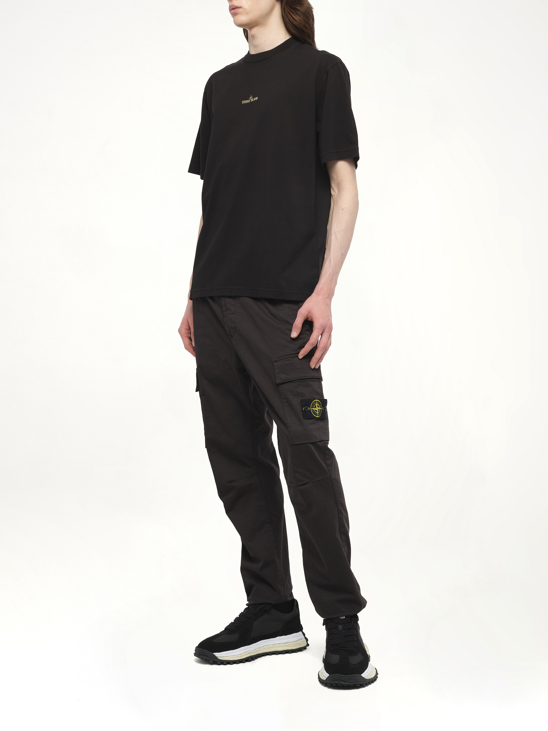 210003 Bleeding Numbers Compass S/S T-Shirt in Black - 4