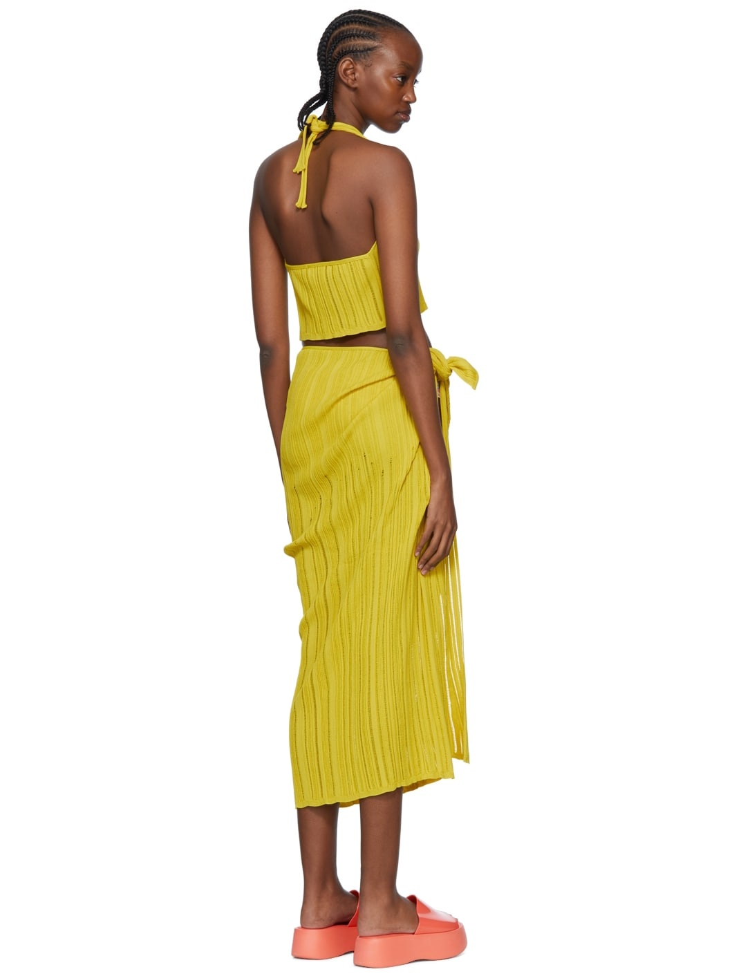 SSENSE Exclusive Yellow Viscose Cover-Up Set - 3