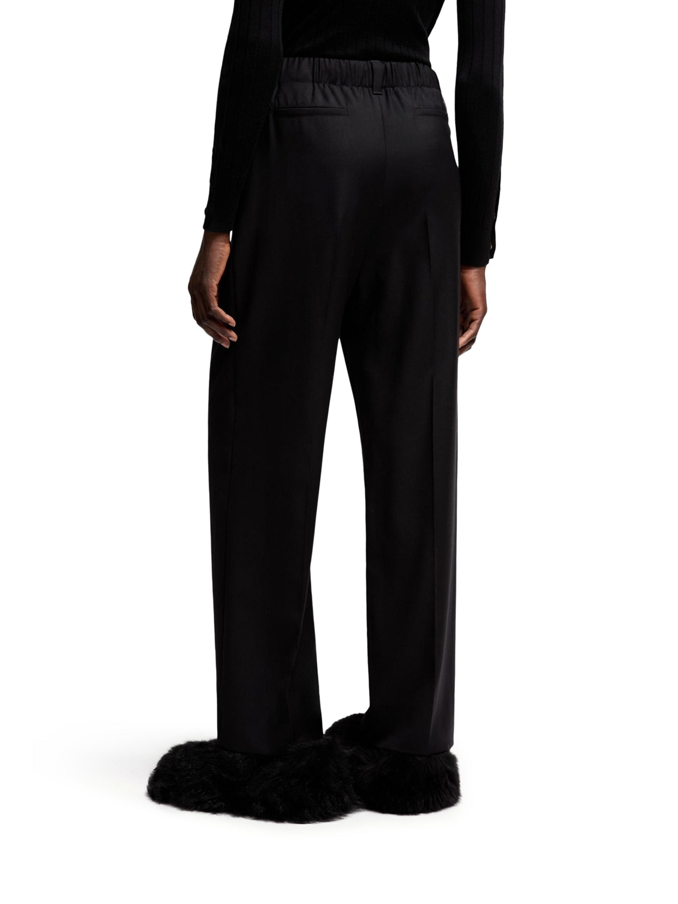 TAILORED WOOL GABARDINE TROUSERS - 4