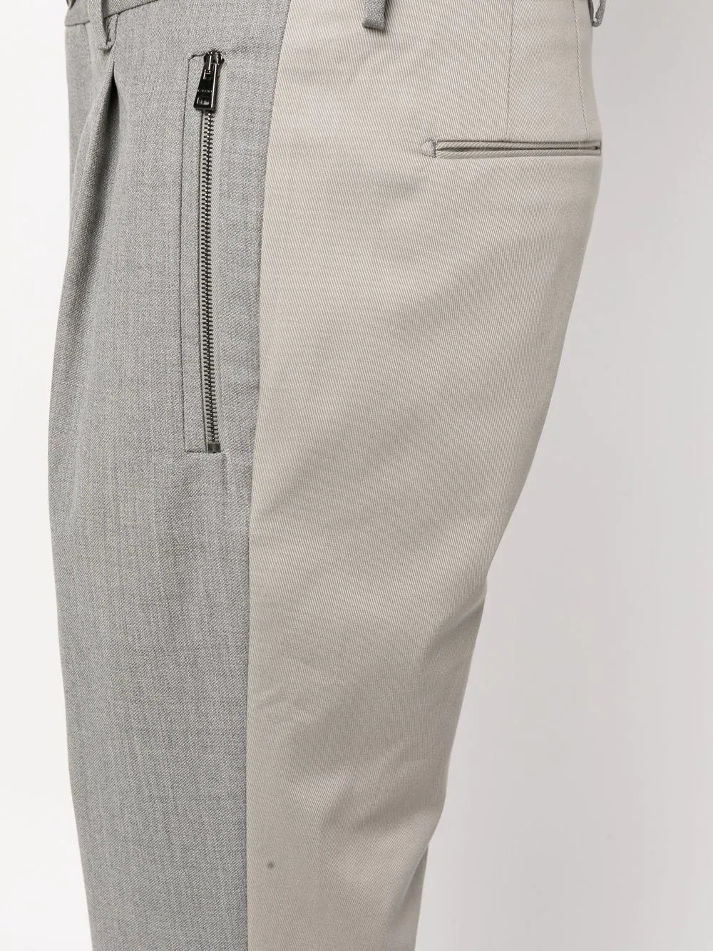 panelled straight-leg chinos - 5