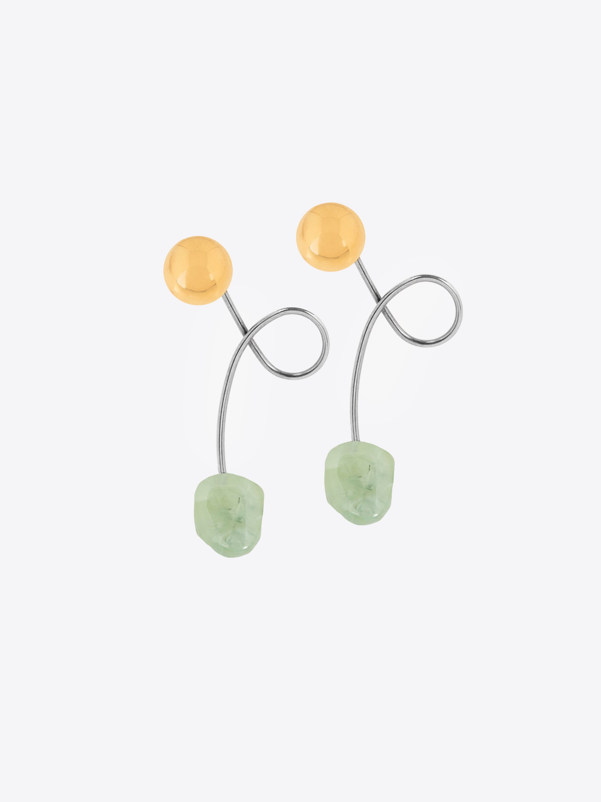 STONE STUD EARRINGS - 2