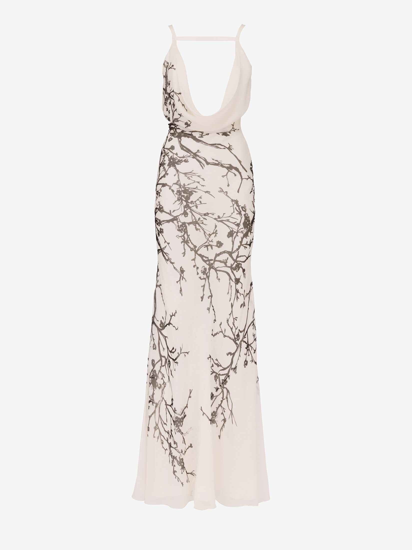 Women's Cherry Branches Evening Dress in Calico - 1