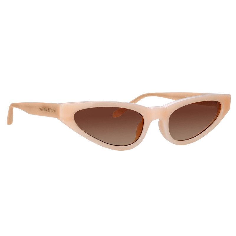 Slim Cat Eye Sunglasses in Peach 3