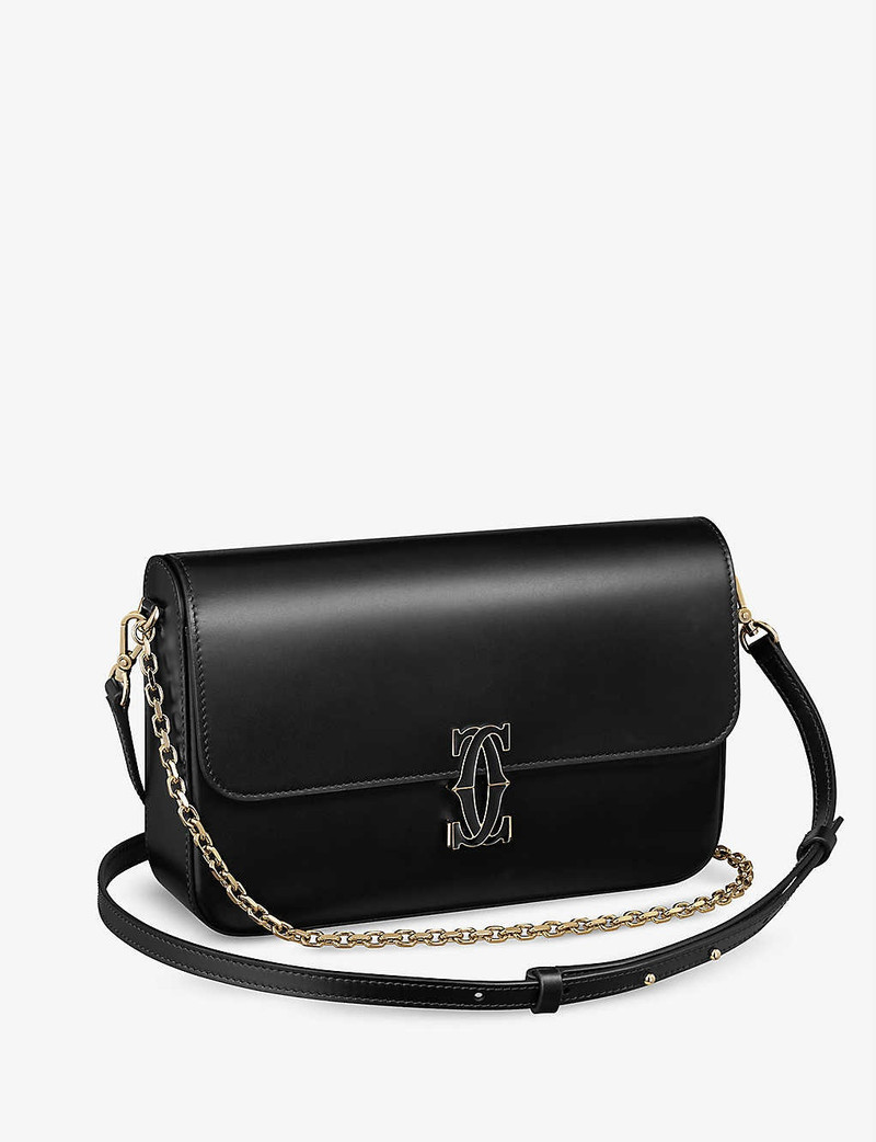 Double C de Cartier small leather cross-body bag 1