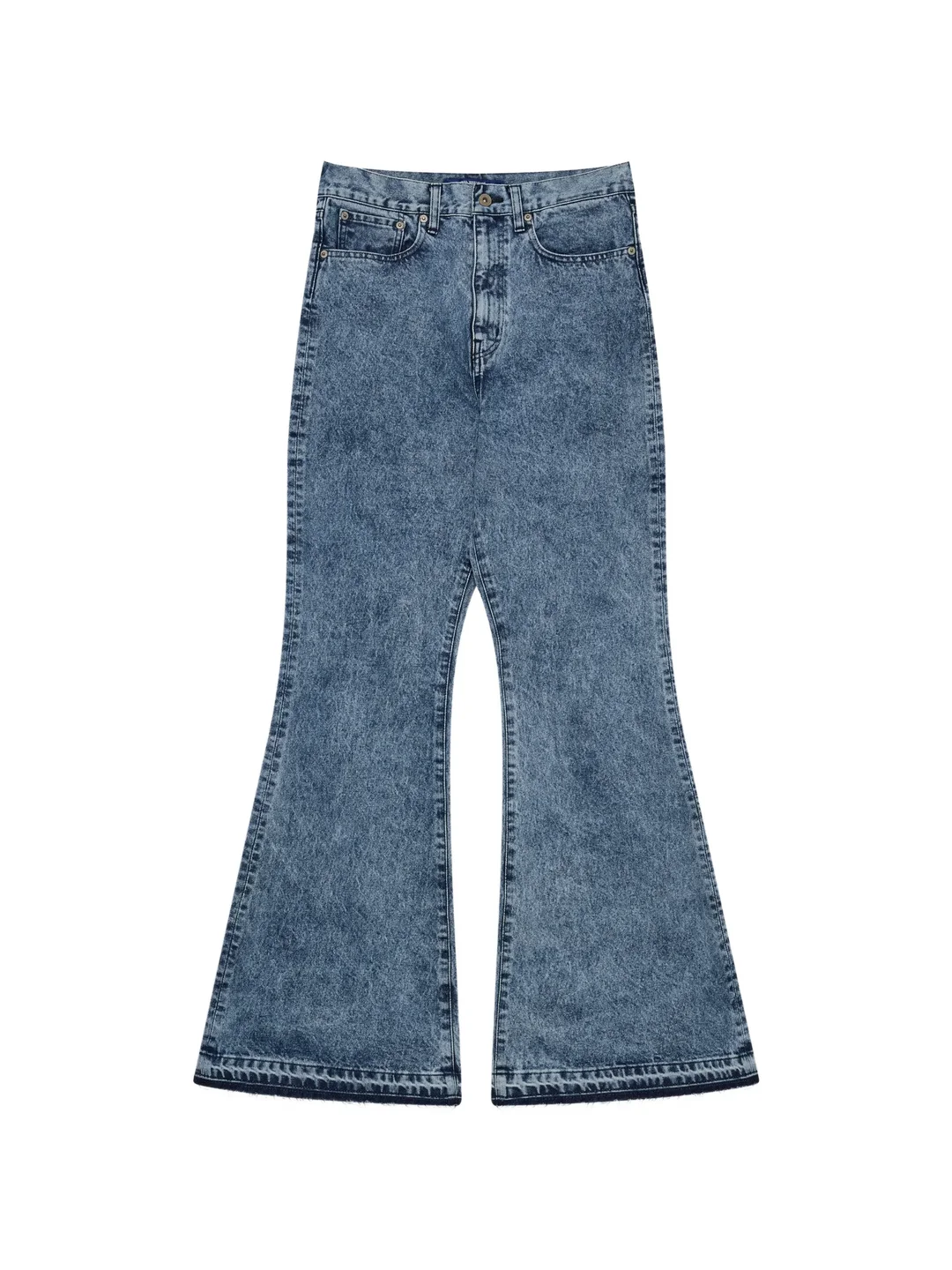 Medium Wash Denim Baggy Jeans - 1