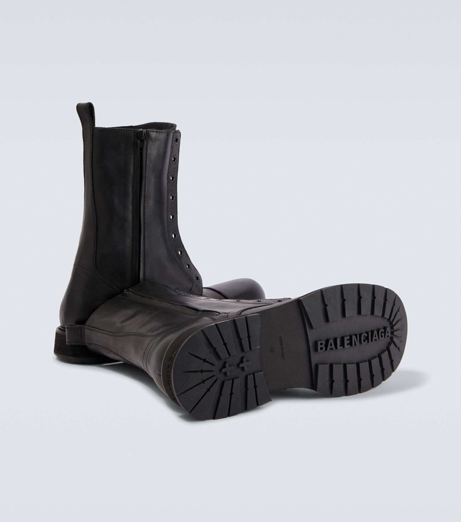 Truck leather combat boots - 7