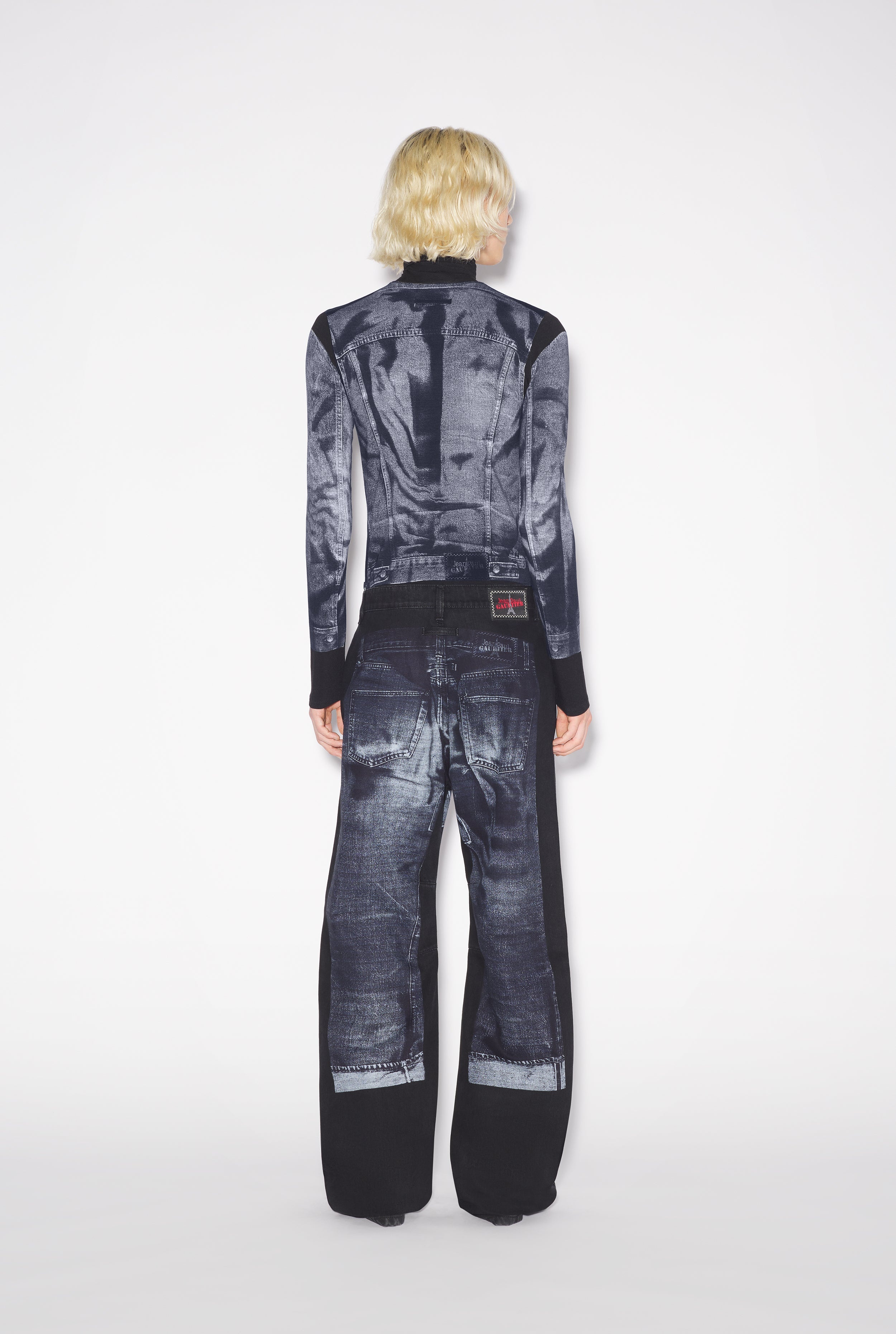 THE BLACK TROMPE L’OEIL DENIM JEANS FOR HIM - 2