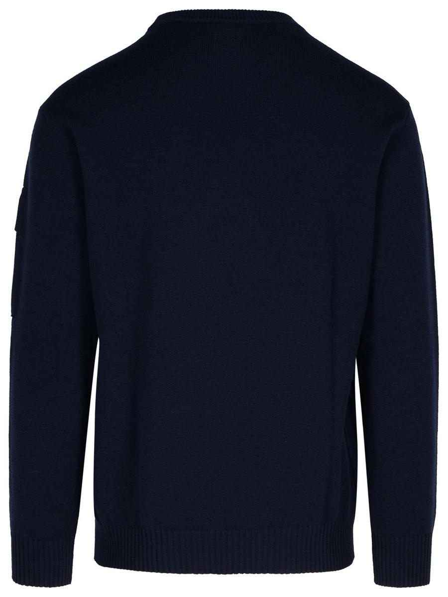 C.P. Company Blue Virgin Wool Blend Sweater - 3