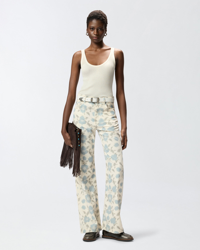 WIDE-LEG TROUSERS WITH COTTAGE FLOWER PRINT 3