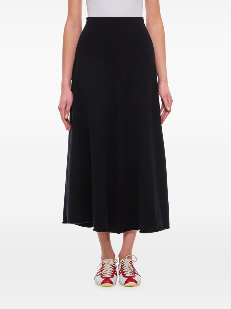 high-waisted draped skirt 1