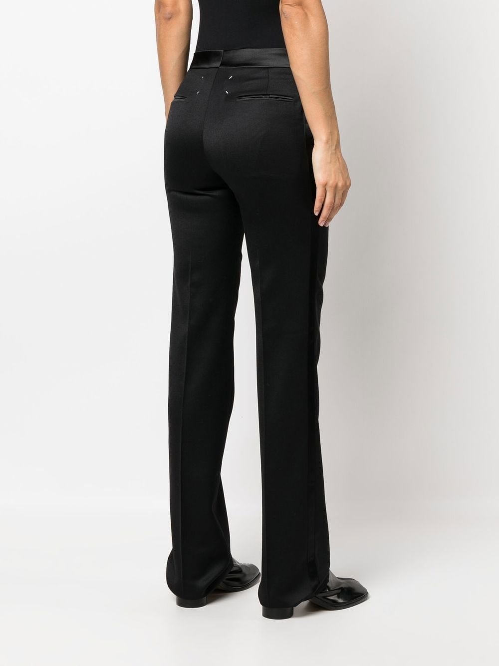 four-stitch tailored tuxedo trousers - 4
