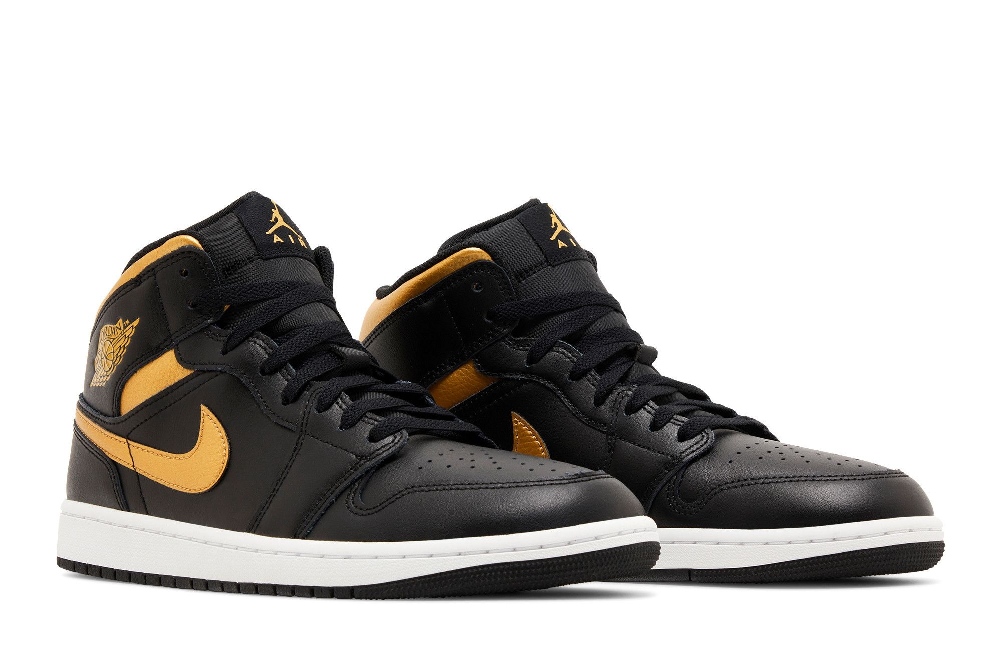 Air Jordan 1 Mid 'Black Metallic Gold' - 8