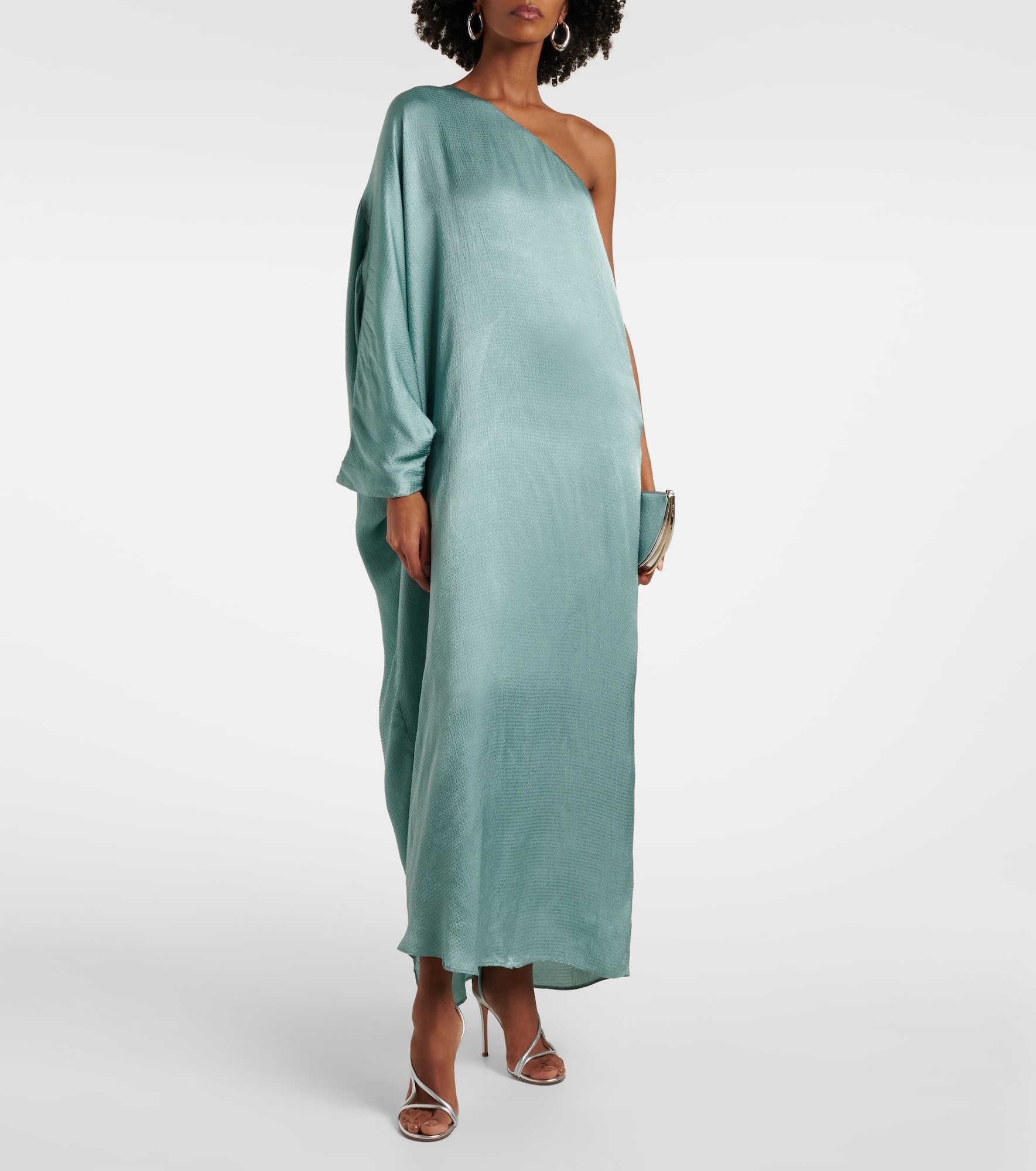 Sonia one-shoulder satin maxi dress - 2