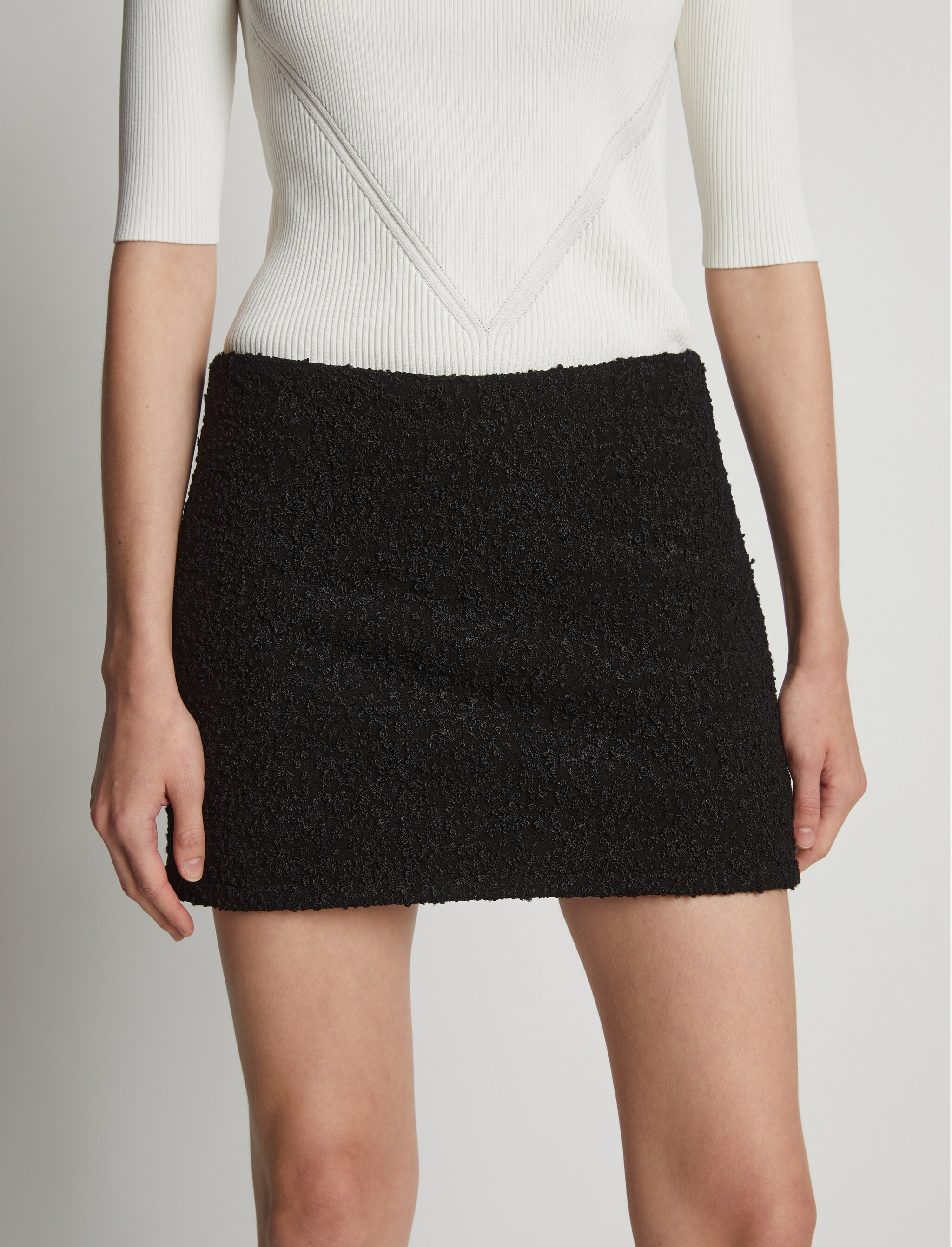 Stretch Boucle Mini Skirt - 5