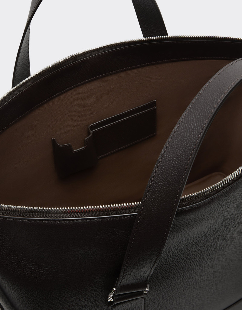 Garnet leather duffle bag 6