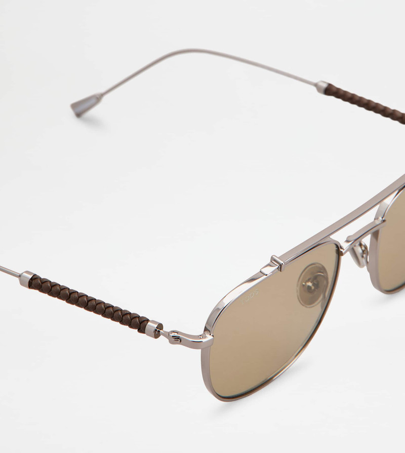 CARAVAN SUNGLASSES - SILVER, BROWN 4