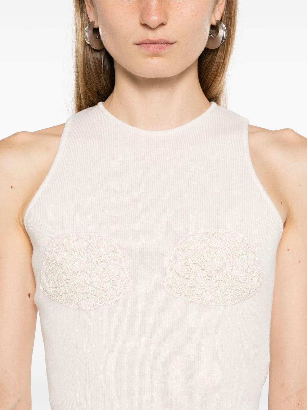 crochet-detailed top - 5