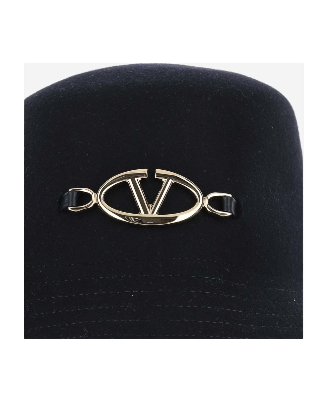 ハット VALENTINO Midnight blue felt bucket hat (5W2HGA25GMB Z0N) Midnight blue felt bucket hat – G&B