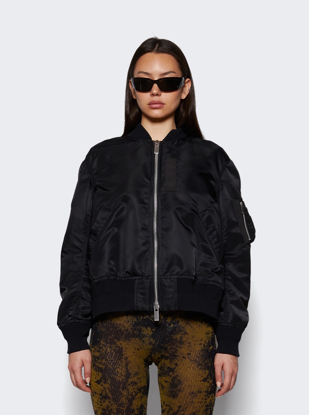 Nylon Twill Blouson Jacket Black - 2
