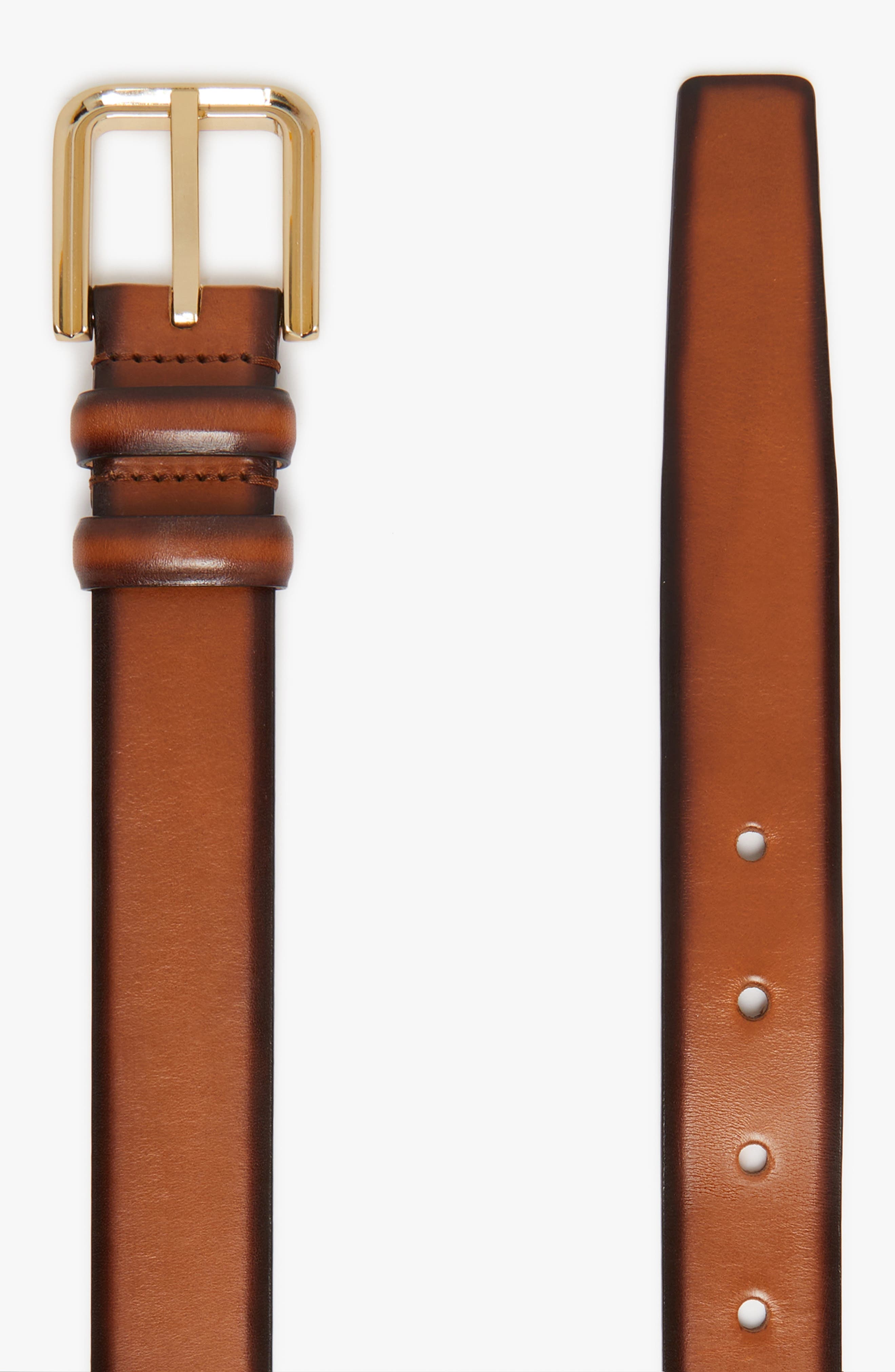 Max Mara Leather Belt in Tobacco at Nordstrom - 3