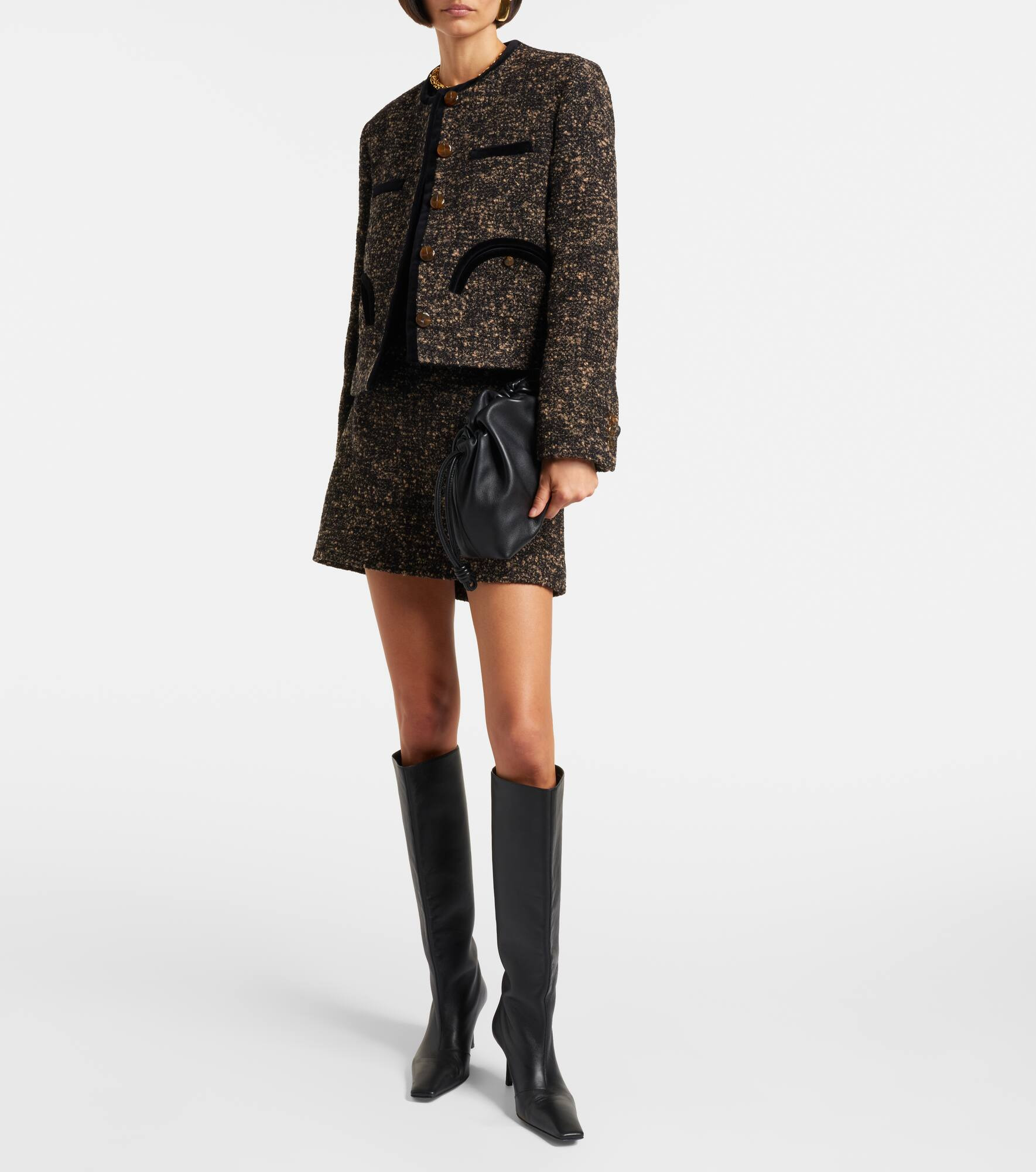 Shamo wool-blend tweed jacket - 2