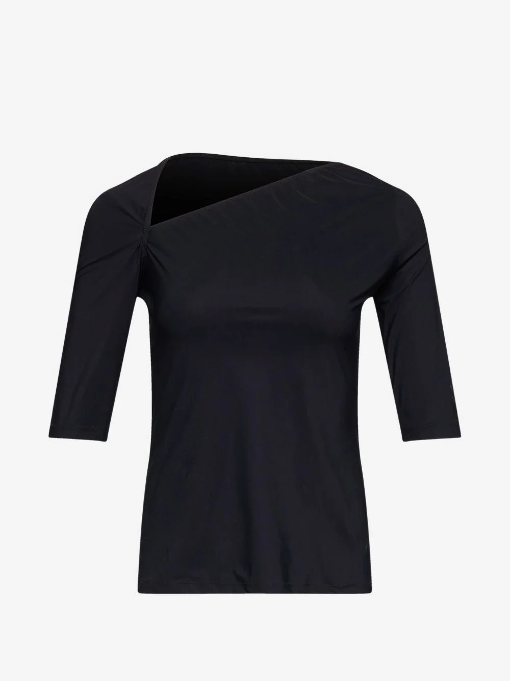 asymmetric jersey top - 1