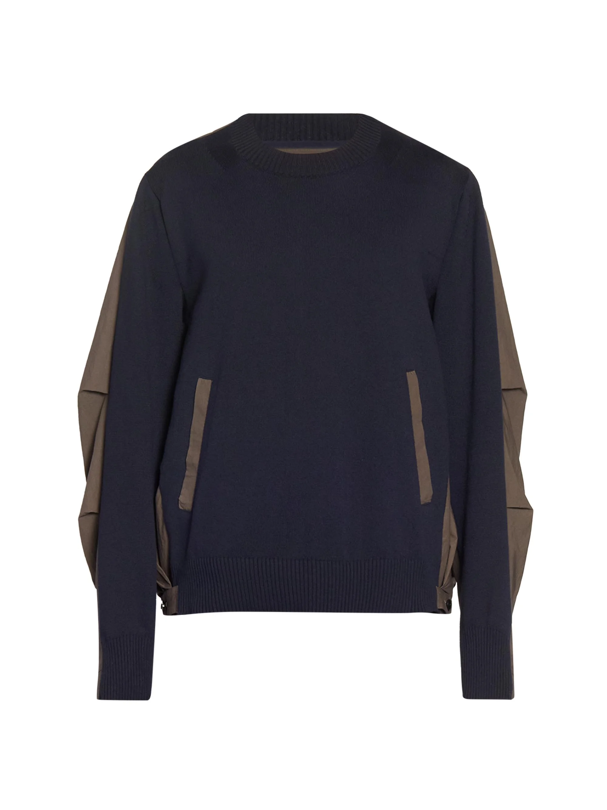 Men's Cotton Typewriter Knit Sweatshirt - Navy Taupe - 1