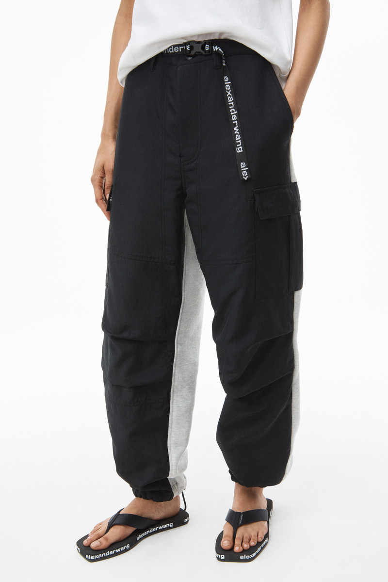 HYBRID CARGO PANT IN NYLON AND TERRY 3